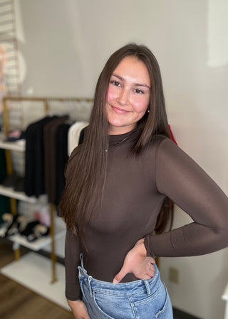 Mock Neck Bodysuit - B3 Boutique, LLC