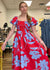 Poplin Floral Print Dress - B3 Boutique, LLC