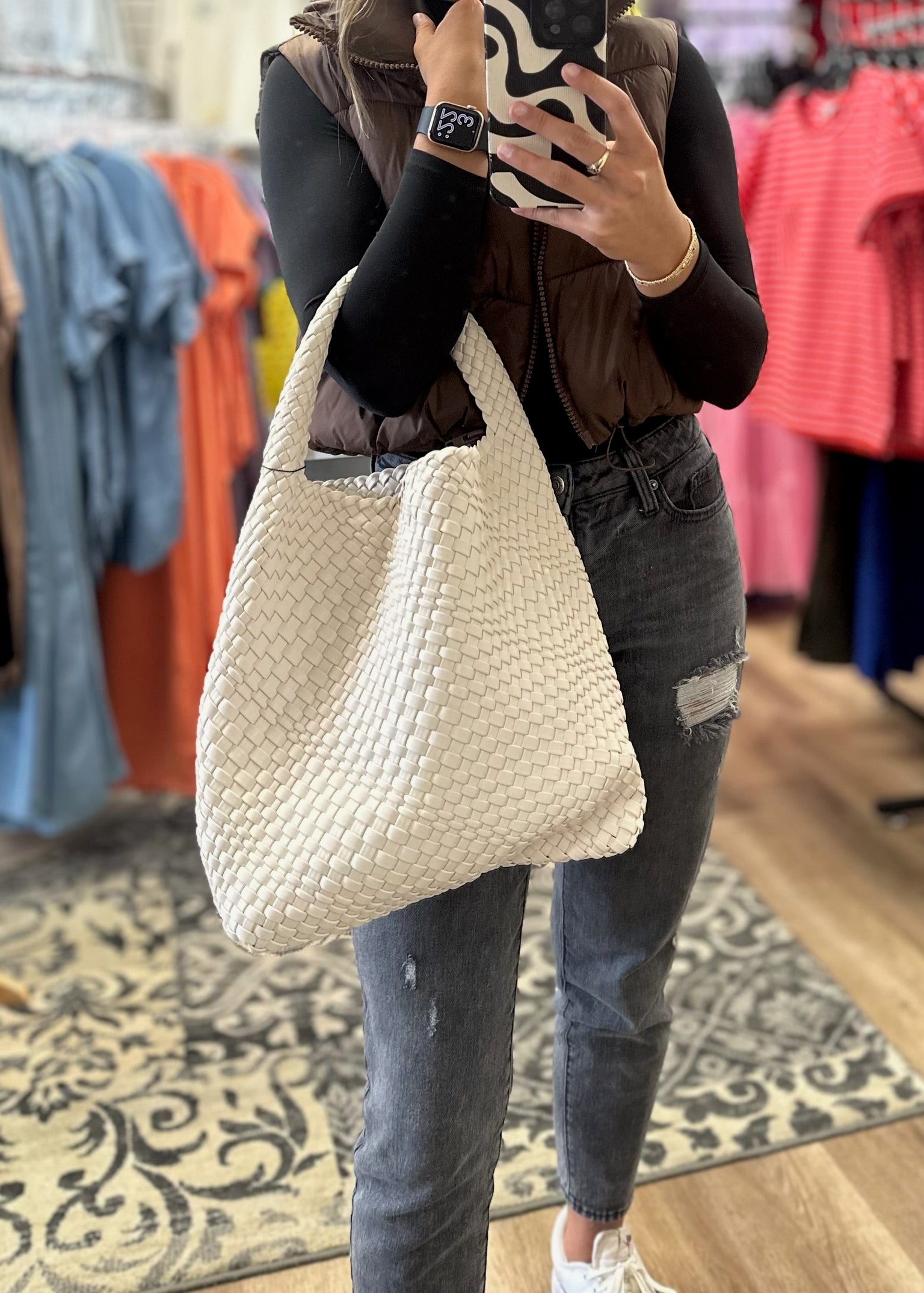 One Strap Woven Bag - B3 Boutique, LLC