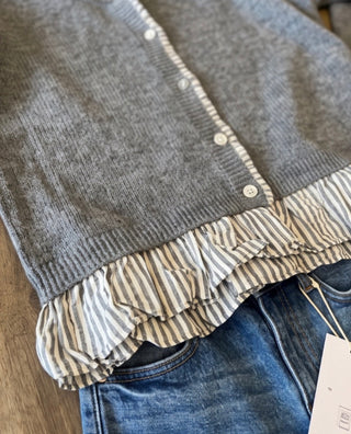 Grey Layered Cardi