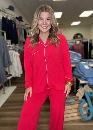 Ruby Red Pajama Set - B3 Boutique, LLC