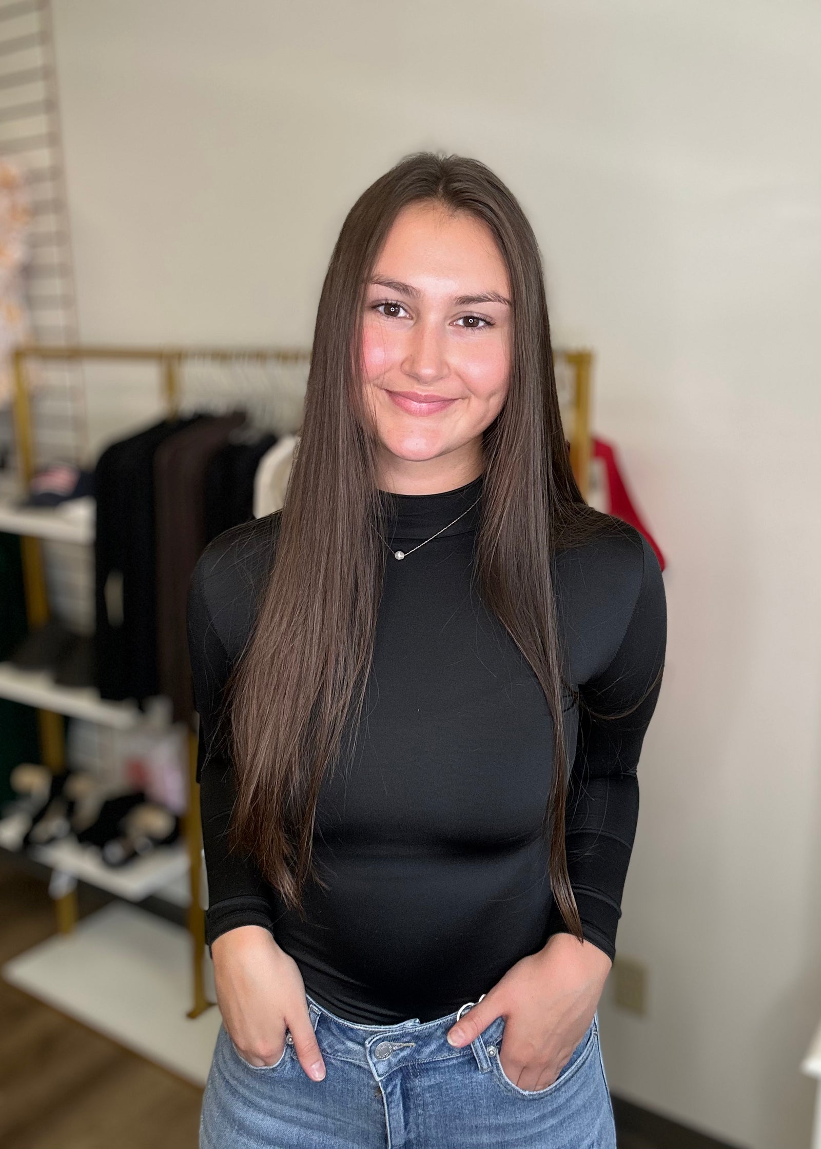 Mock Neck Bodysuit - B3 Boutique, LLC