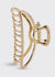 Open Shape Claw Clip - Gold - B3 Boutique, LLC