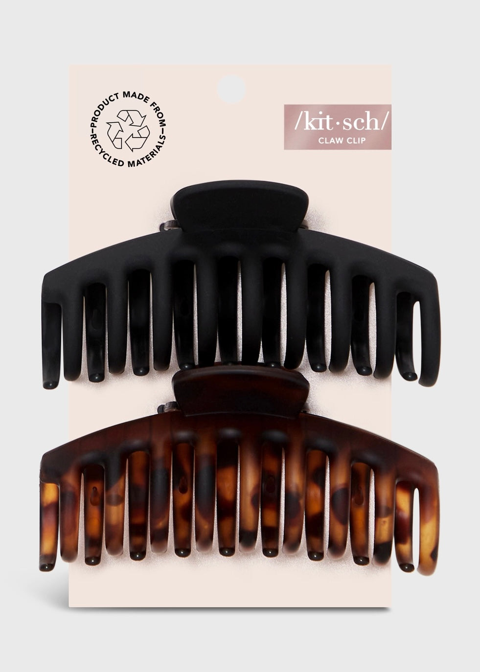 Recycled Plastic Oversized Matte Claw Clips 2pc Set - B3 Boutique, LLC