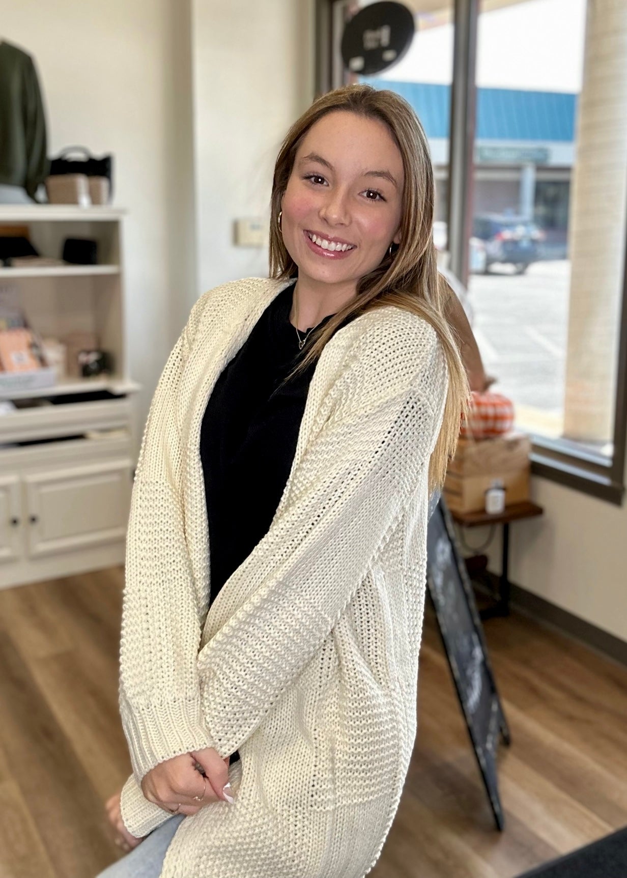 Cream Cardigan - B3 Boutique, LLC