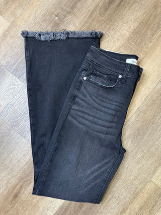 High Rise Black Bell Bottom Jeans - B3 Boutique, LLC