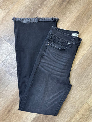 High Rise Black Bell Bottom Jeans - B3 Boutique, LLC