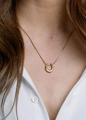 Hold Your Horses Necklace - Gold - B3 Boutique, LLC