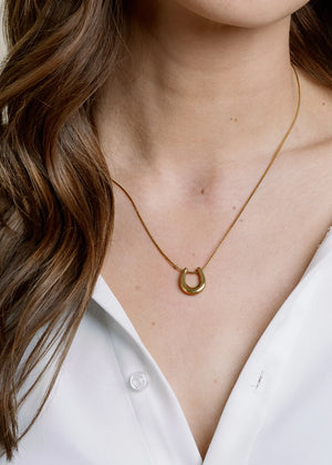 Hold Your Horses Necklace - Gold - B3 Boutique, LLC