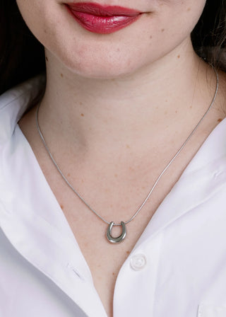 Hold Your Horses Necklace - Silver - B3 Boutique, LLC