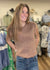 Sleeveless Crewneck Sweater Knit Top