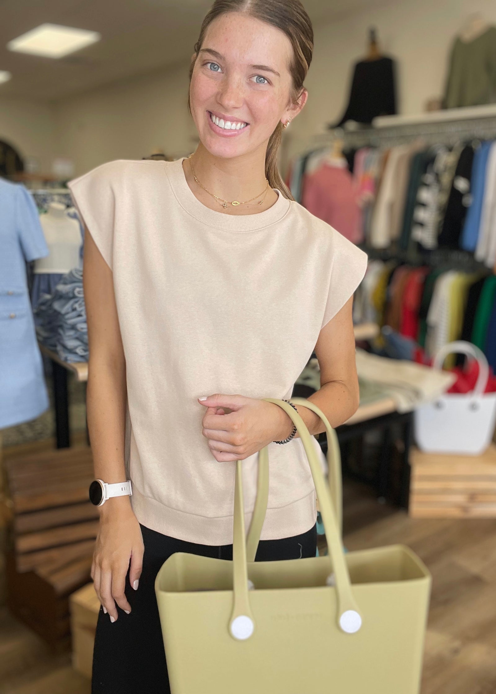 Cotton French Terry Crew Neck - B3 Boutique, LLC