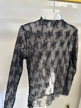 Lace See-Through Layering Top - B3 Boutique, LLC