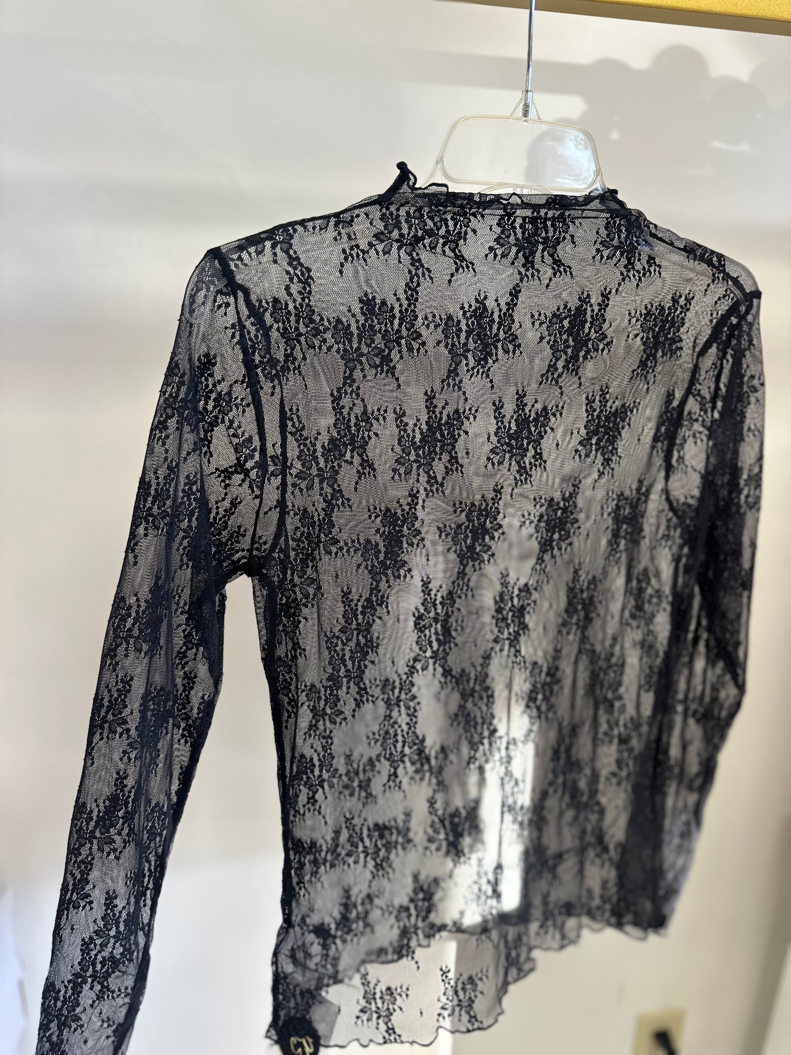 Lace See-Through Layering Top - B3 Boutique, LLC