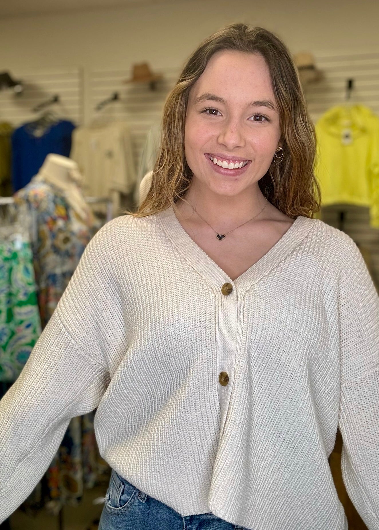 Ivory Cardigan - B3 Boutique, LLC