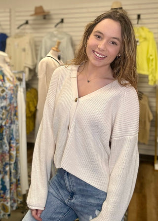 Ivory Cardigan - B3 Boutique, LLC