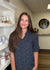 Navy V Neck Top - B3 Boutique, LLC