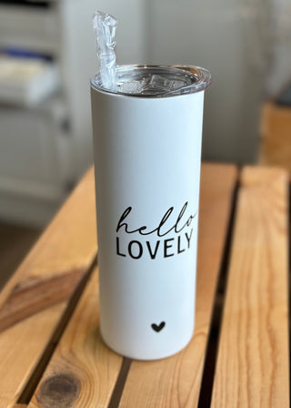 Skinny Tumblers W/Straw - B3 Boutique, LLC