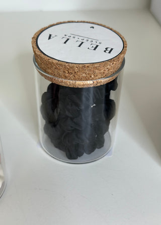 satin scrunchies jar - B3 Boutique, LLC
