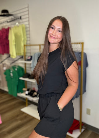 Black Linen Shorts - B3 Boutique, LLC