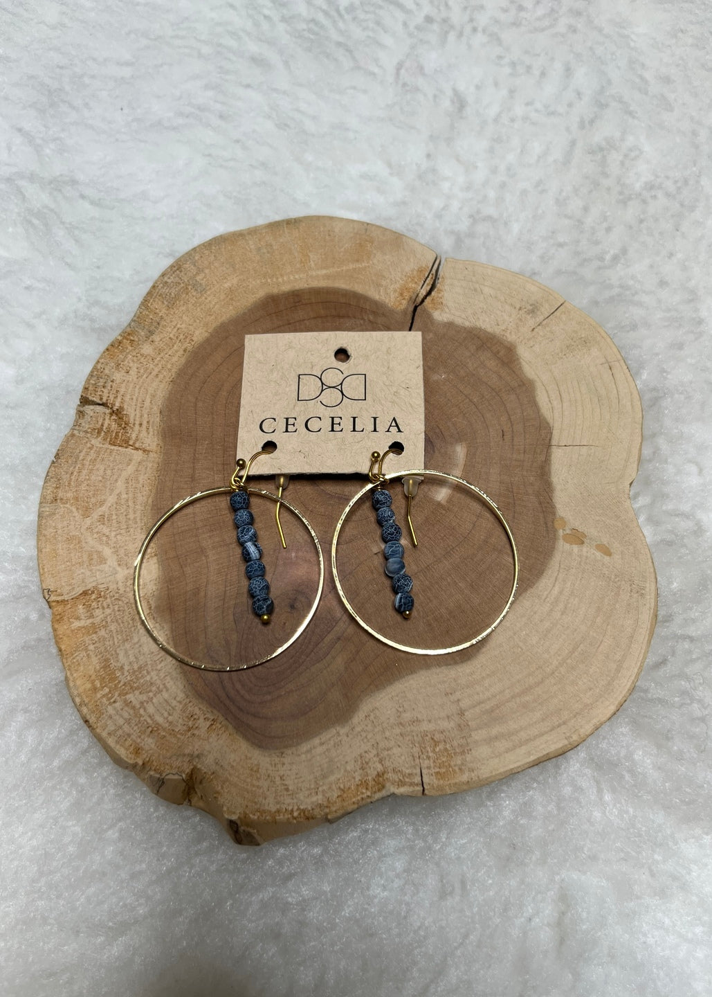 Cecelia Blue Stone Earring - B3 Boutique, LLC