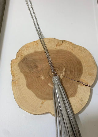 Silver Tassel Necklace - B3 Boutique, LLC