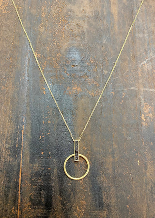 Deco Diamond Pendulum Pendant Reversible - B3 Boutique, LLC