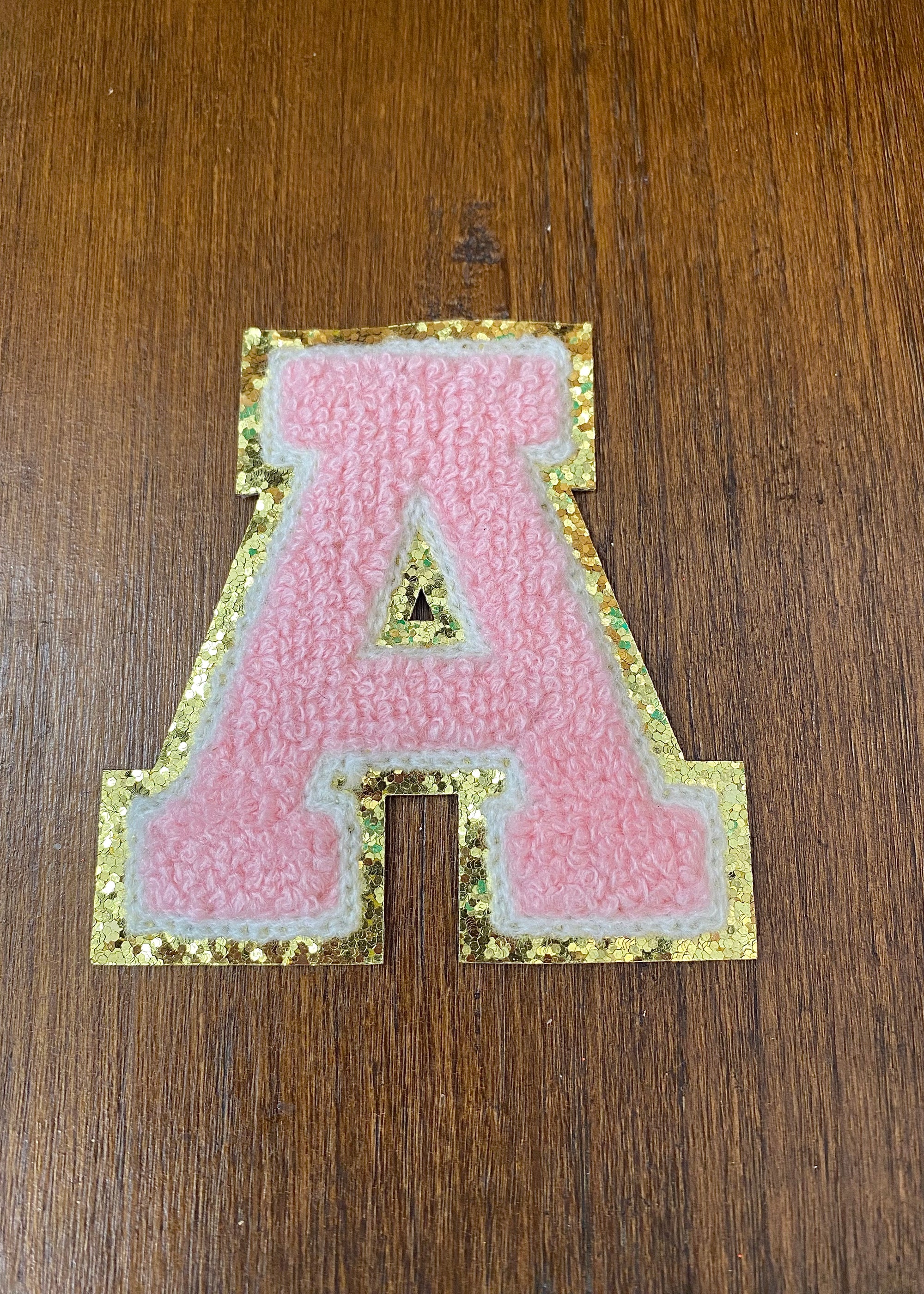 Pink Chenille Glitter Letters - B3 Boutique, LLC