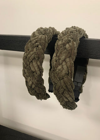 Braided Corduroy Headband - B3 Boutique, LLC