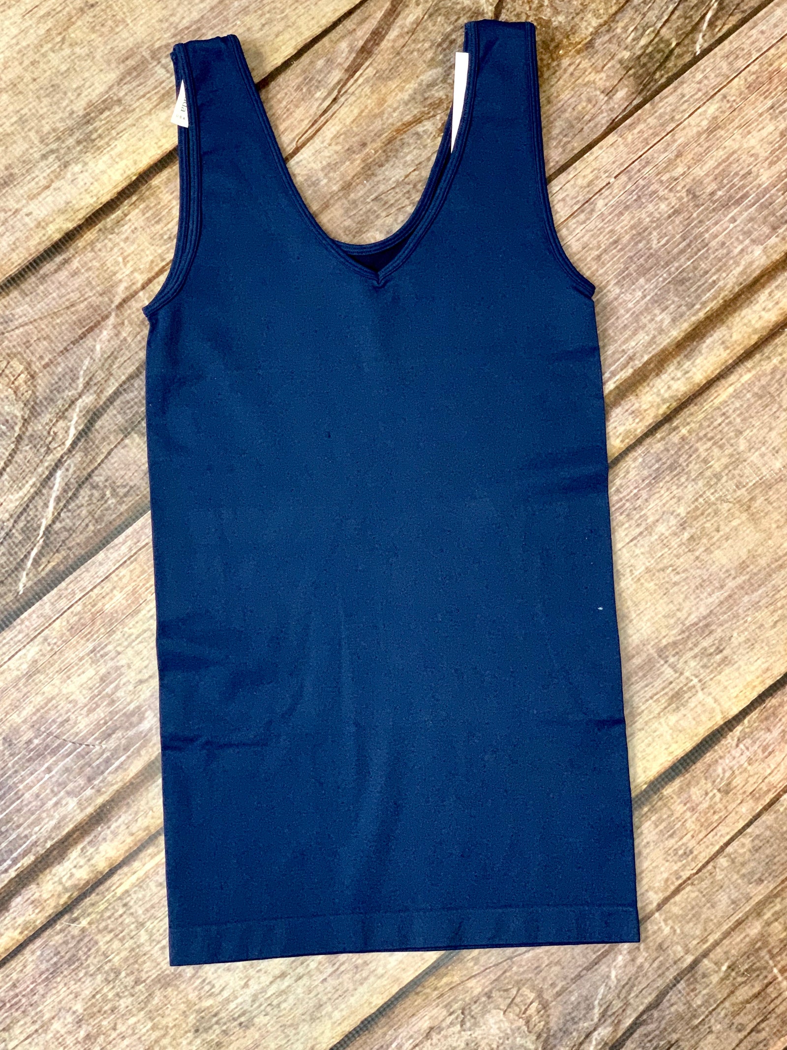 Navy Reversible Tank - B Three Boutique
