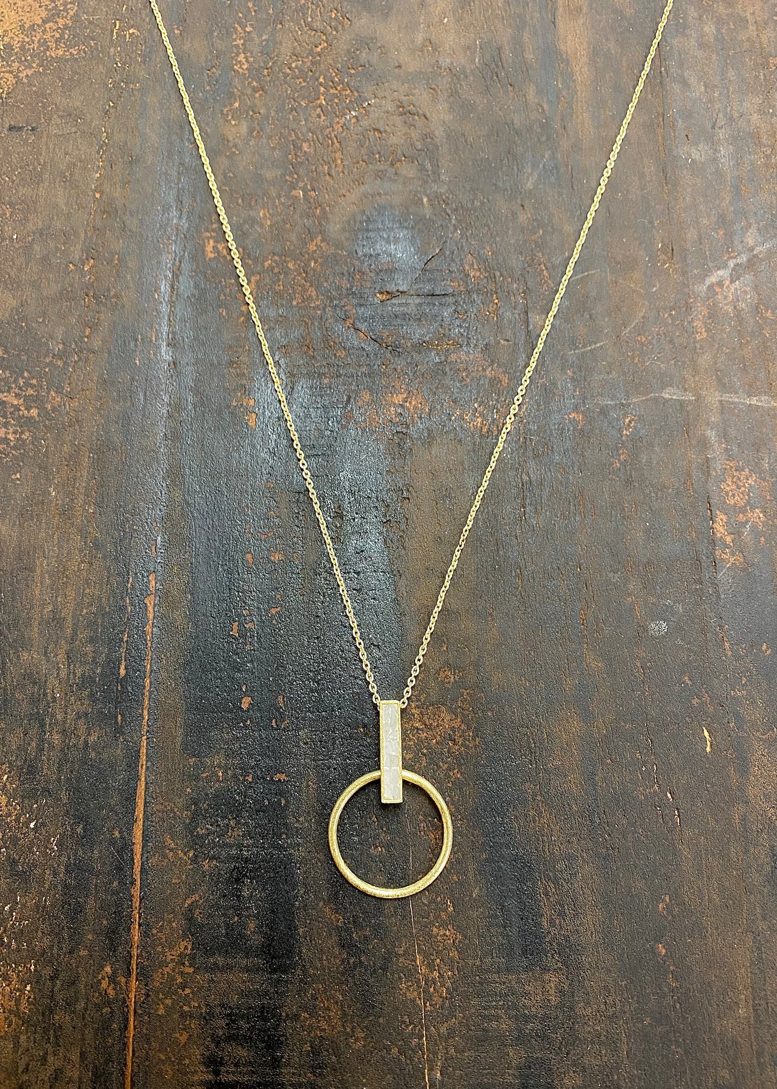 Deco Diamond Pendulum Pendant Reversible - B3 Boutique, LLC