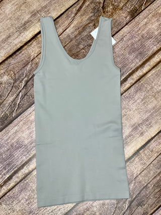 Gray Reversible Tank - B Three Boutique