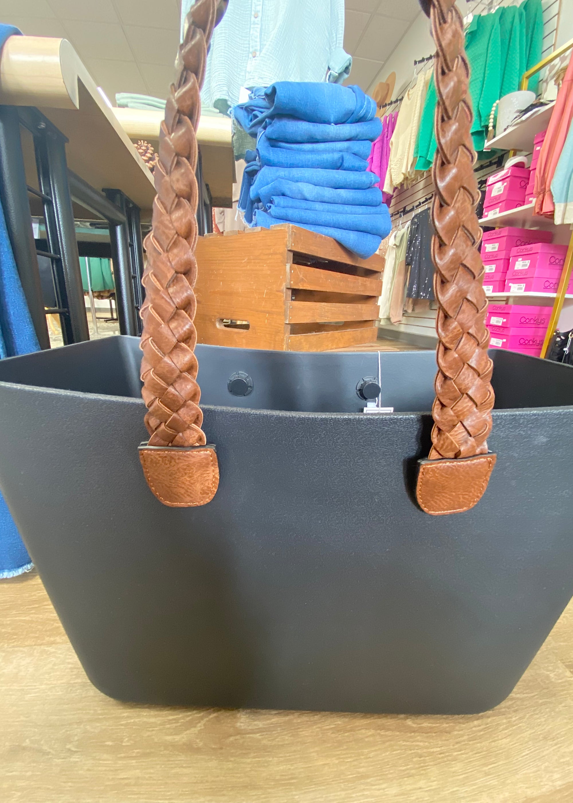 Brown Braided Strap For Versa Tote - B3 Boutique, LLC