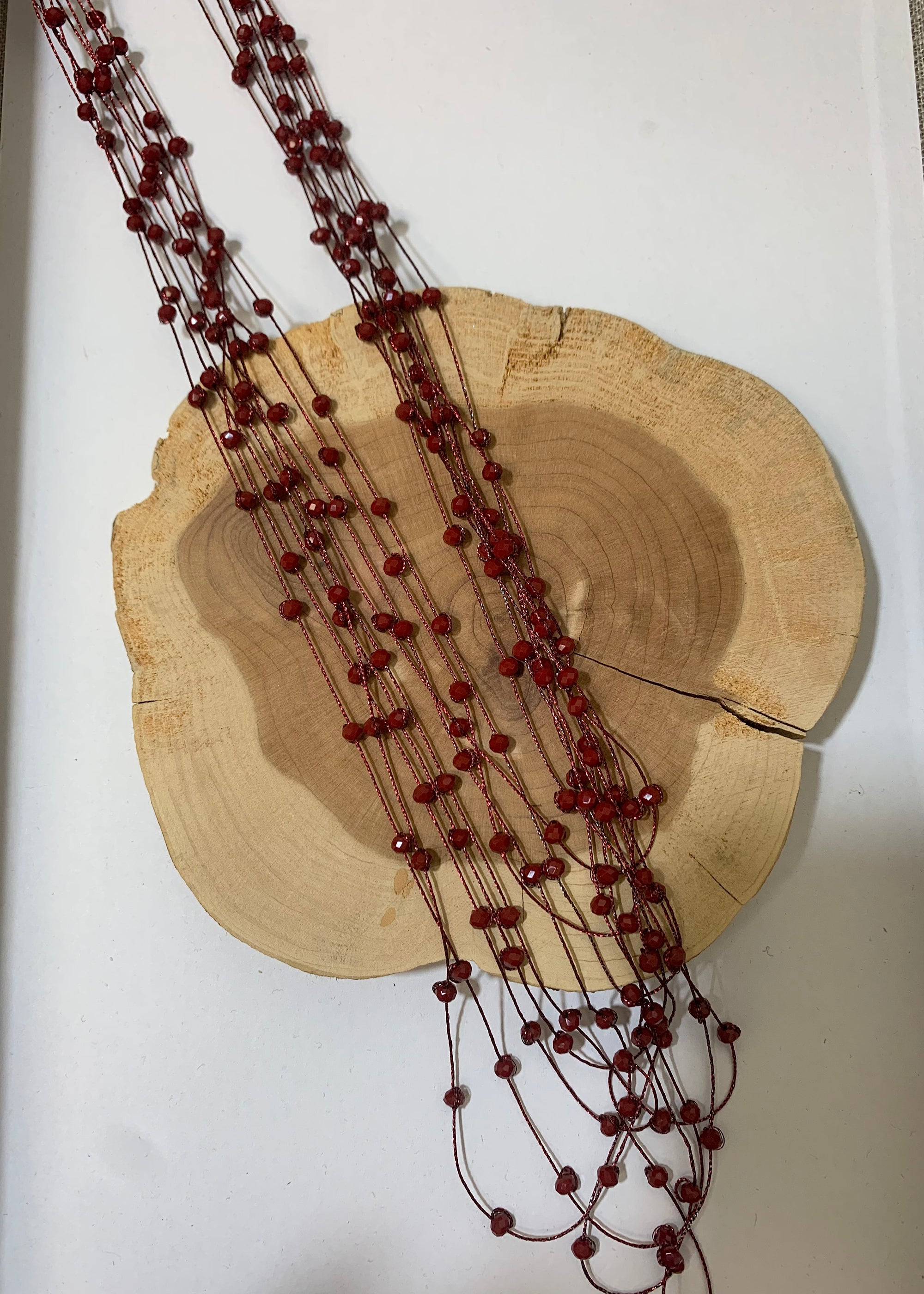 Red Beaded Necklace - B3 Boutique, LLC