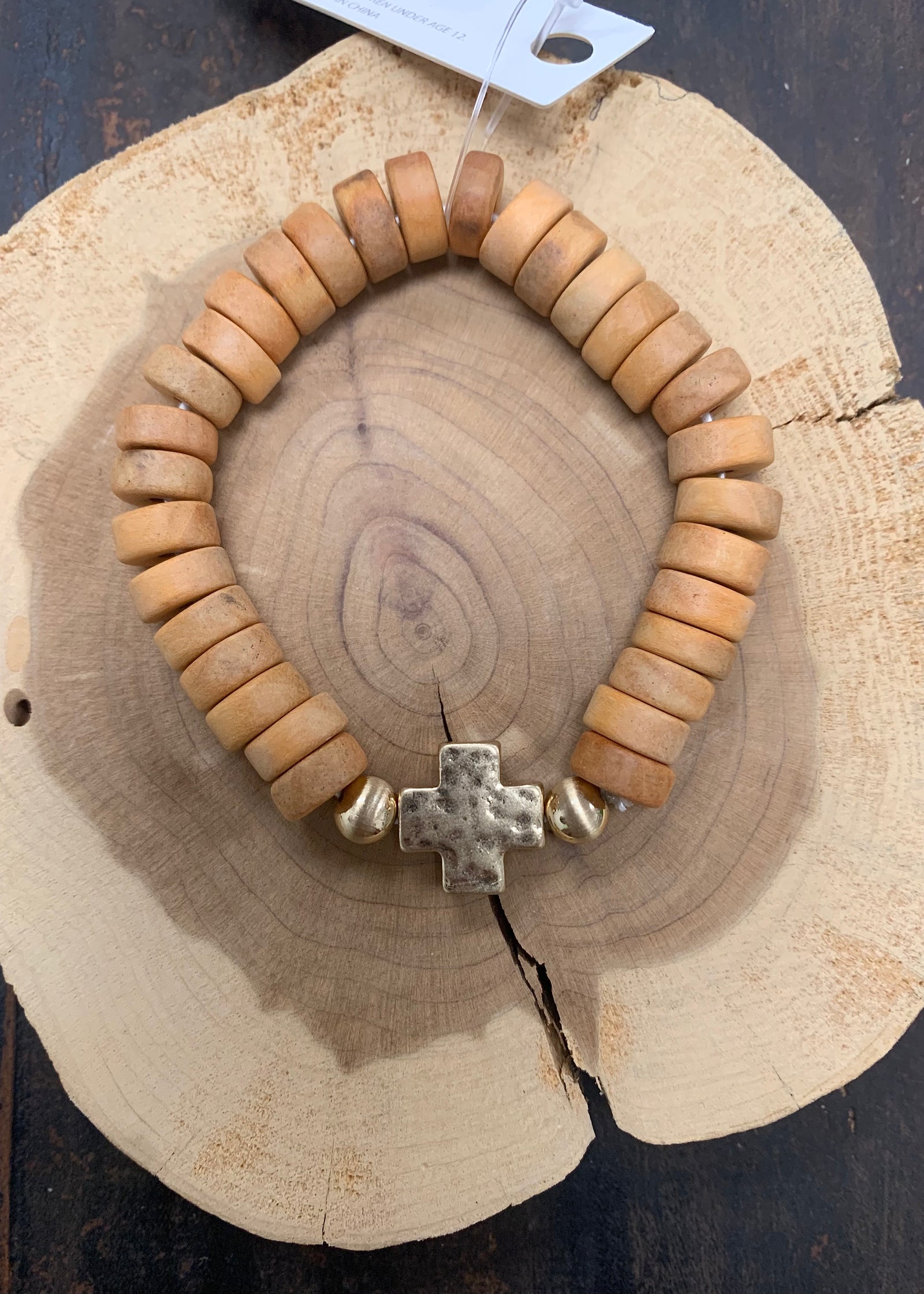 Cross Beaded Bracelet - B3 Boutique, LLC