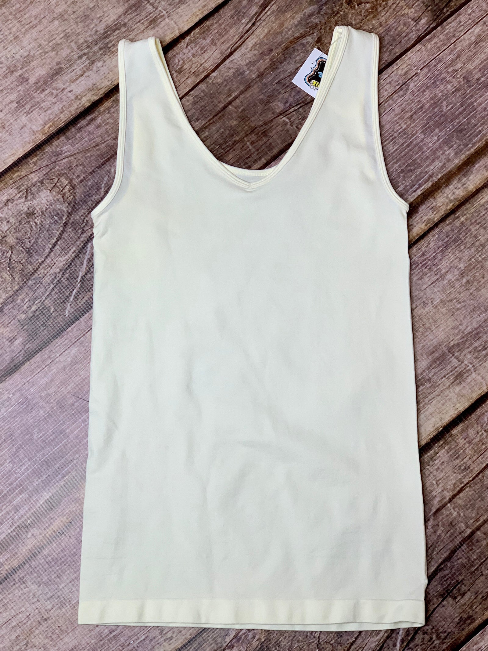 Ivory Reversible Tank - B Three Boutique