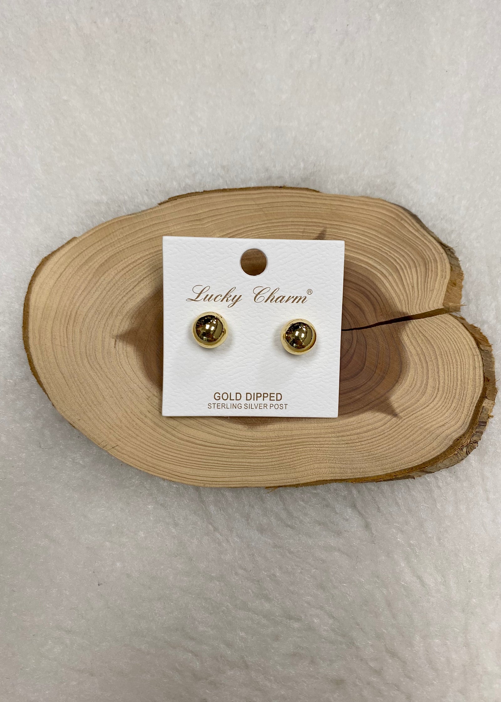 Brass Ball Studs - B3 Boutique, LLC