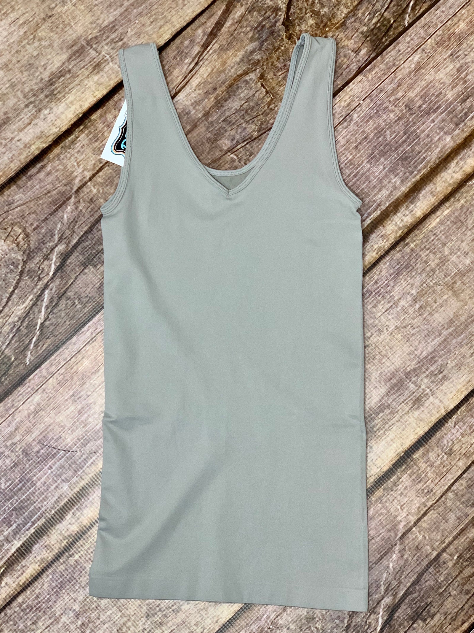 Gray Reversible Tank - B Three Boutique