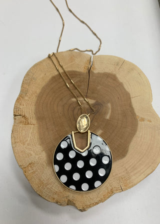 Polka Dot Pendant Necklace - B3 Boutique, LLC