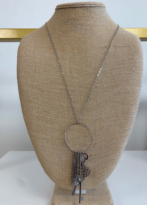 Jeune Colette Silver Charm Necklace - B3 Boutique, LLC
