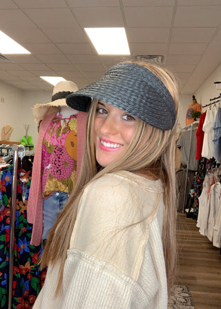 Black Mila Visor - B3 Boutique, LLC