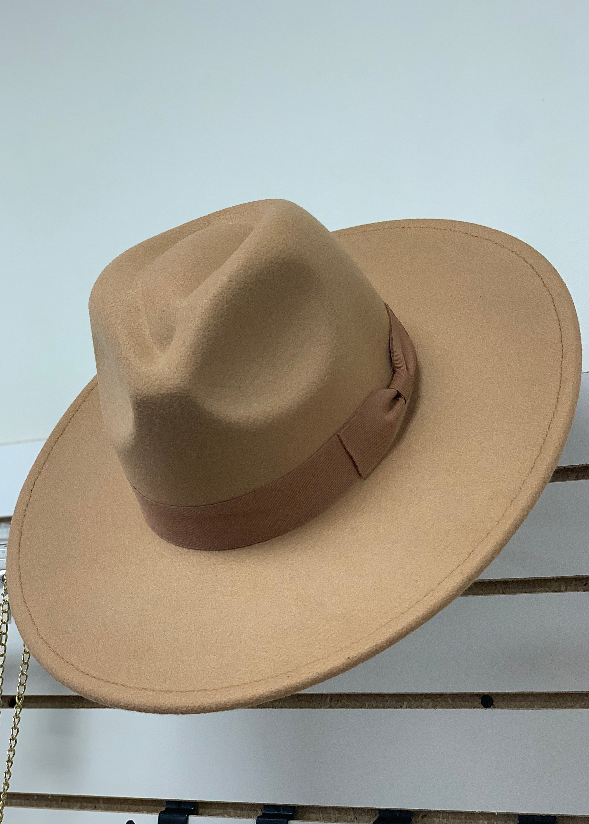 Wide Brim Hat Camel - B3 Boutique, LLC
