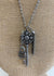 Silver Lock and Key Necklace - B3 Boutique, LLC