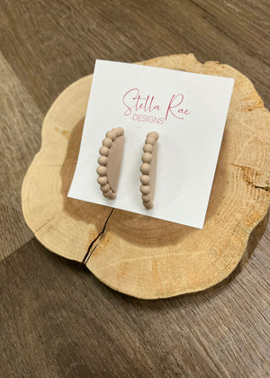 Stella Rae Half Circle Clay Earrings - B3 Boutique, LLC