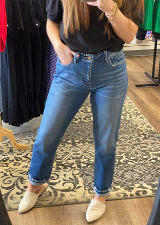 Flying Monkey Boyfriend Jeans - B3 Boutique, LLC