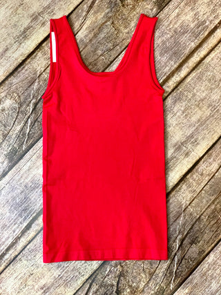 Red Reversible Tank - B Three Boutique